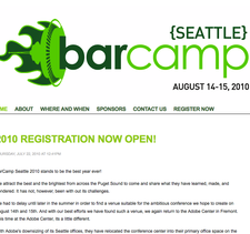 barcamp seattle schedule board